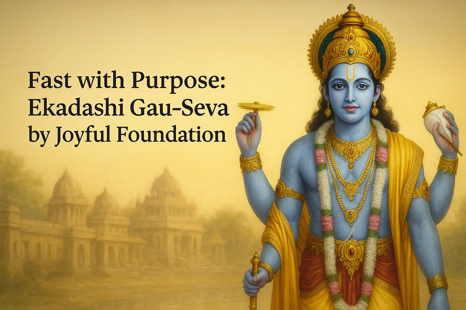 Fast with Purpose: Ekadashi Gau-Seva by Joyful Foundation