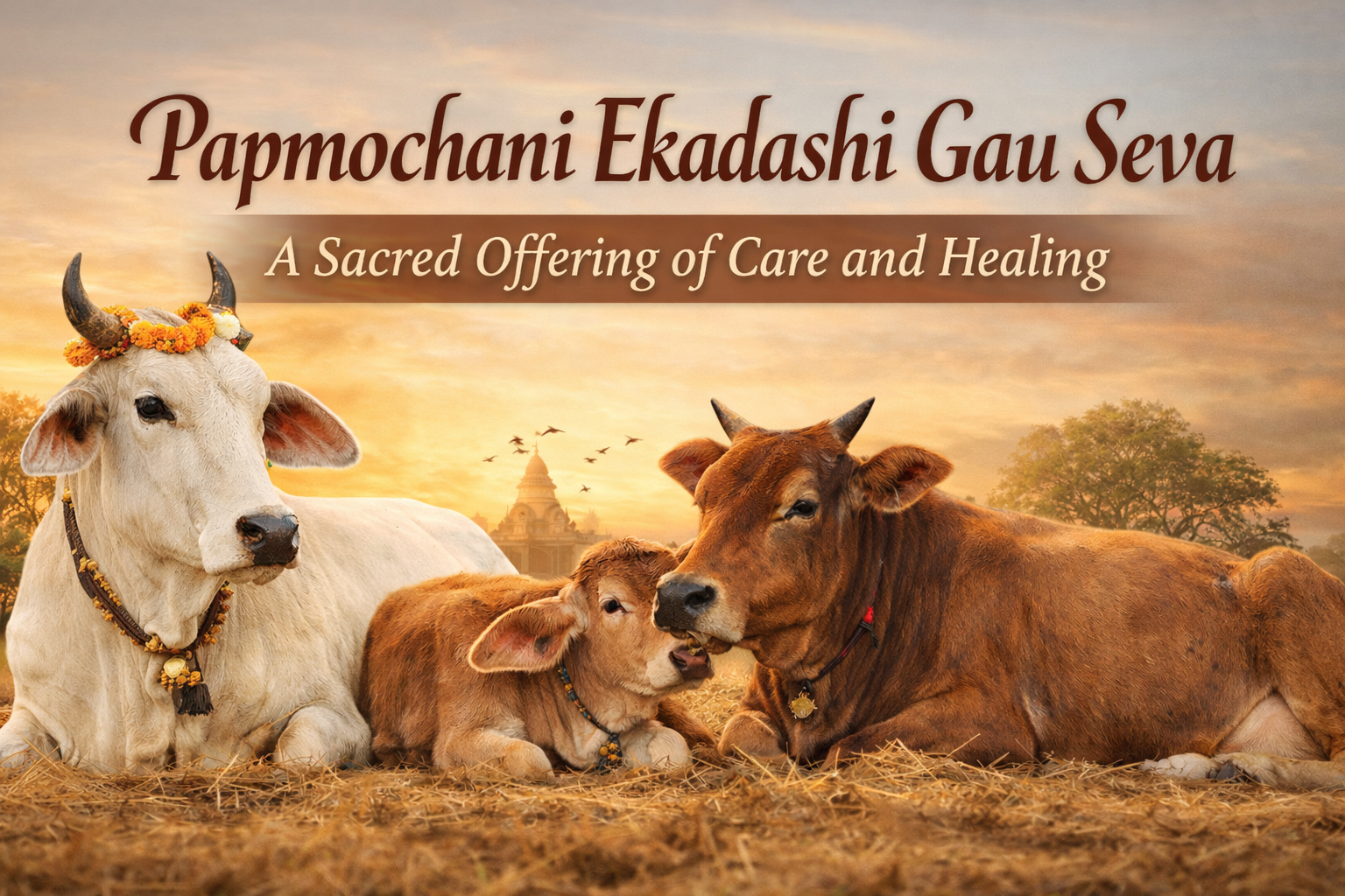 Papmochani Ekadashi Gau Seva: A Sacred Offering of Care and Healing