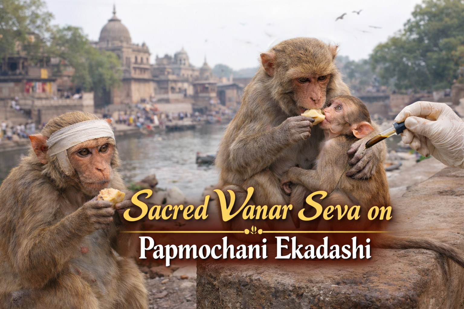 Sacred Vanar Seva on Papmochani Ekadashi