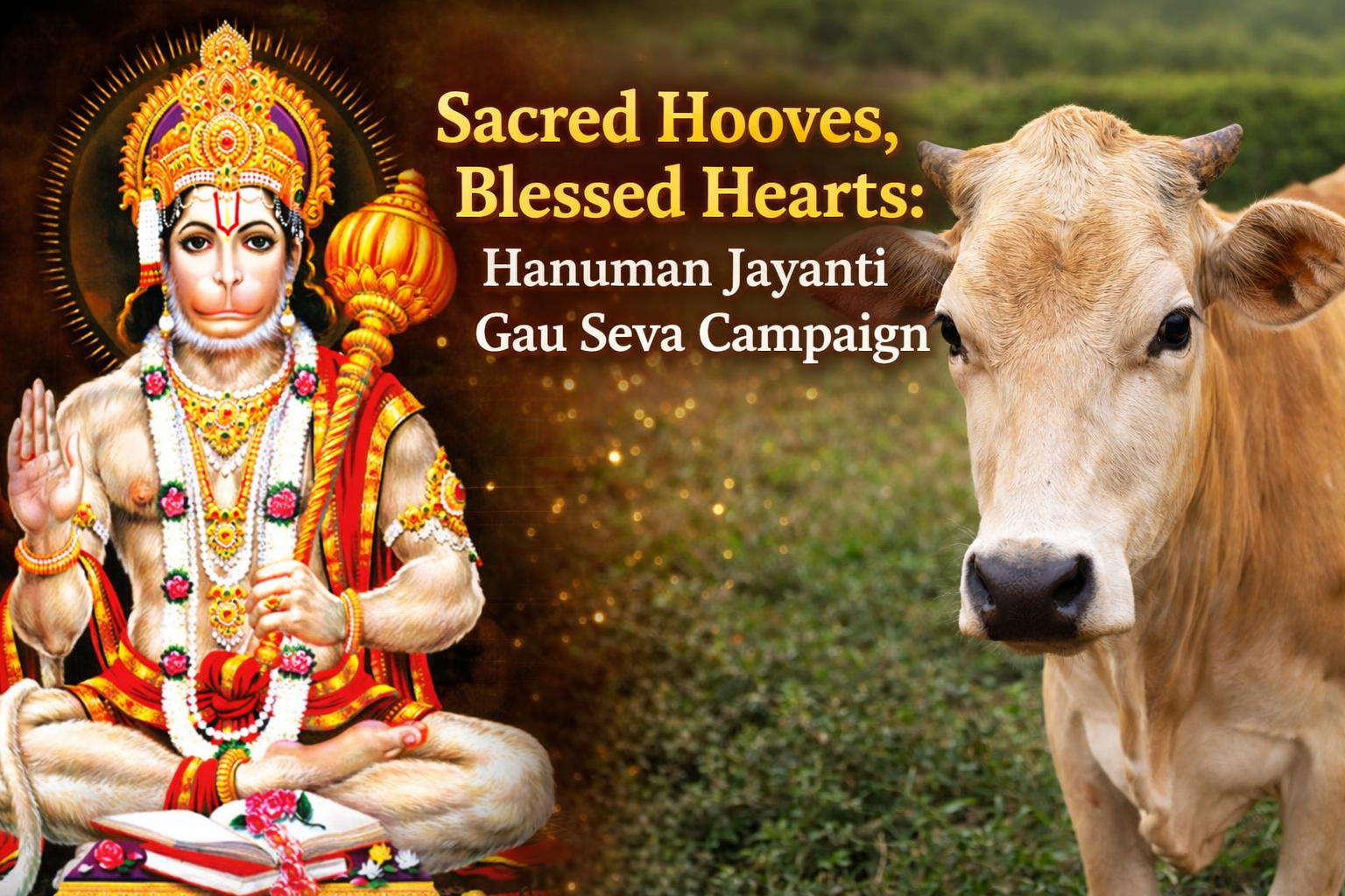 Sacred Hooves, Blessed Hearts: Hanuman Jayanti Gau Seva