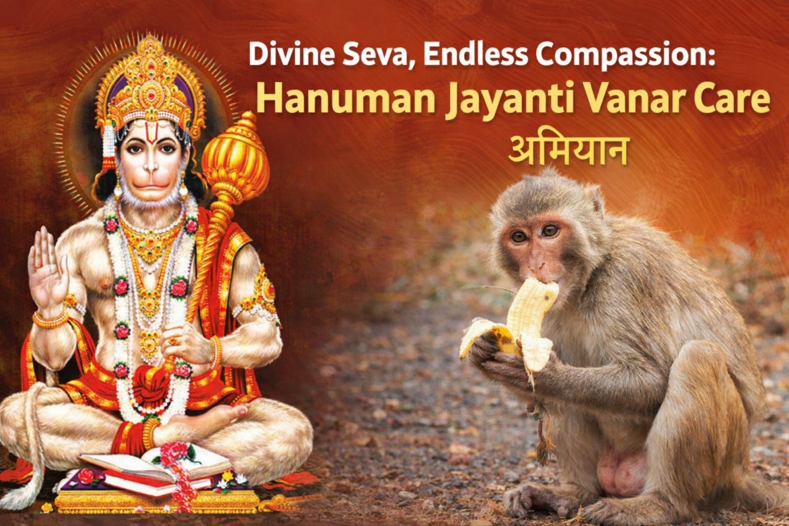 Divine Seva, Endless Compassion: Hanuman Jayanti Vanar Care