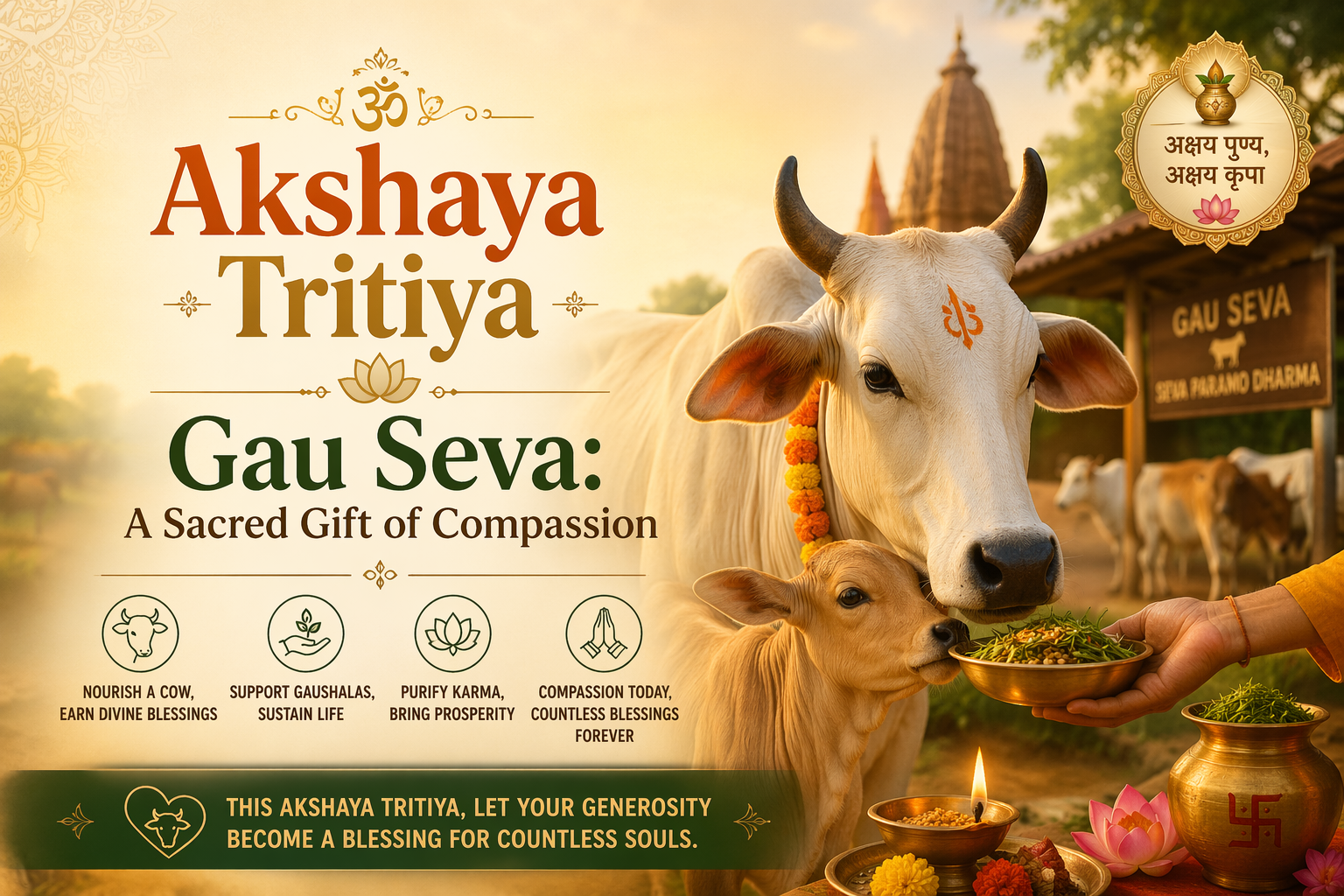 Akshaya Tritiya Gau Seva: A Sacred Gift of Compassion