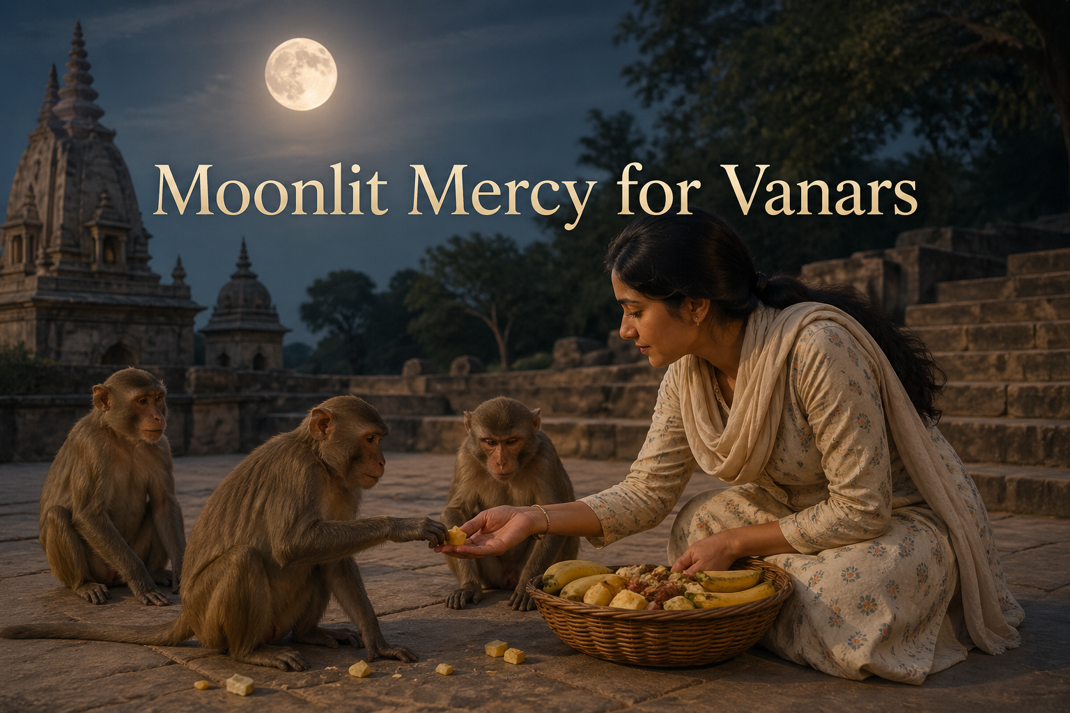 Moonlit Mercy for Vanars: Buddha Purnima Vanar Seva