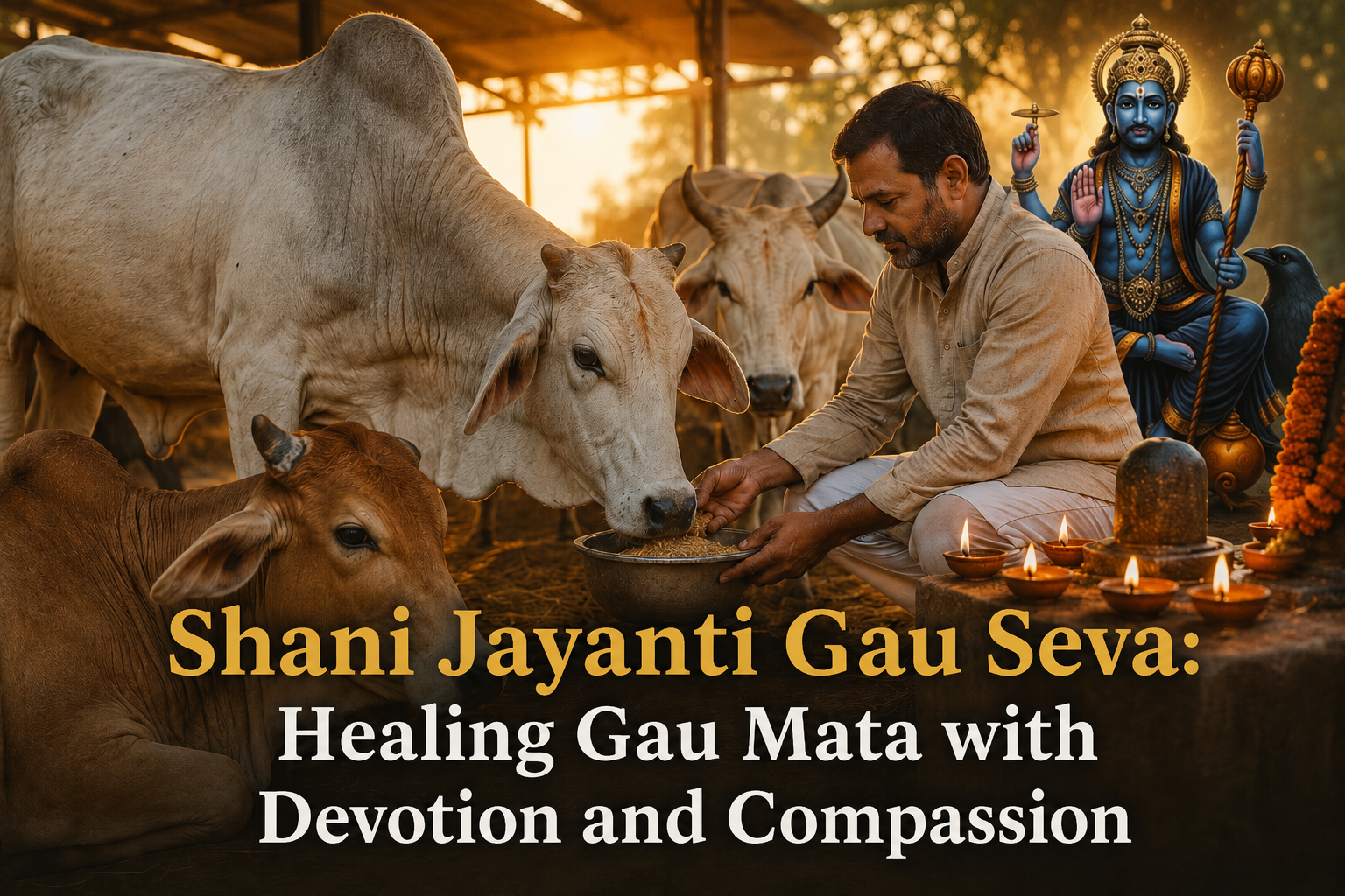 Shani Jayanti Gau Seva: Healing Gau Mata with Devotion and Compassion