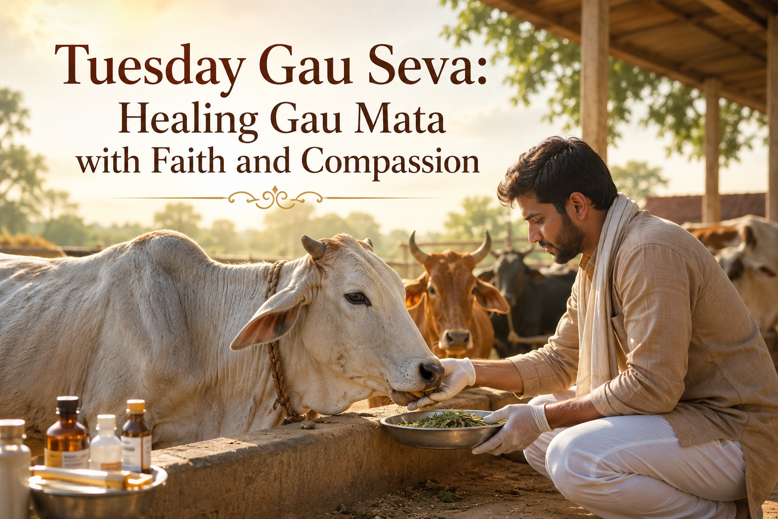 Tuesday Gau Seva: Healing Gau Mata with Faith and Compassion