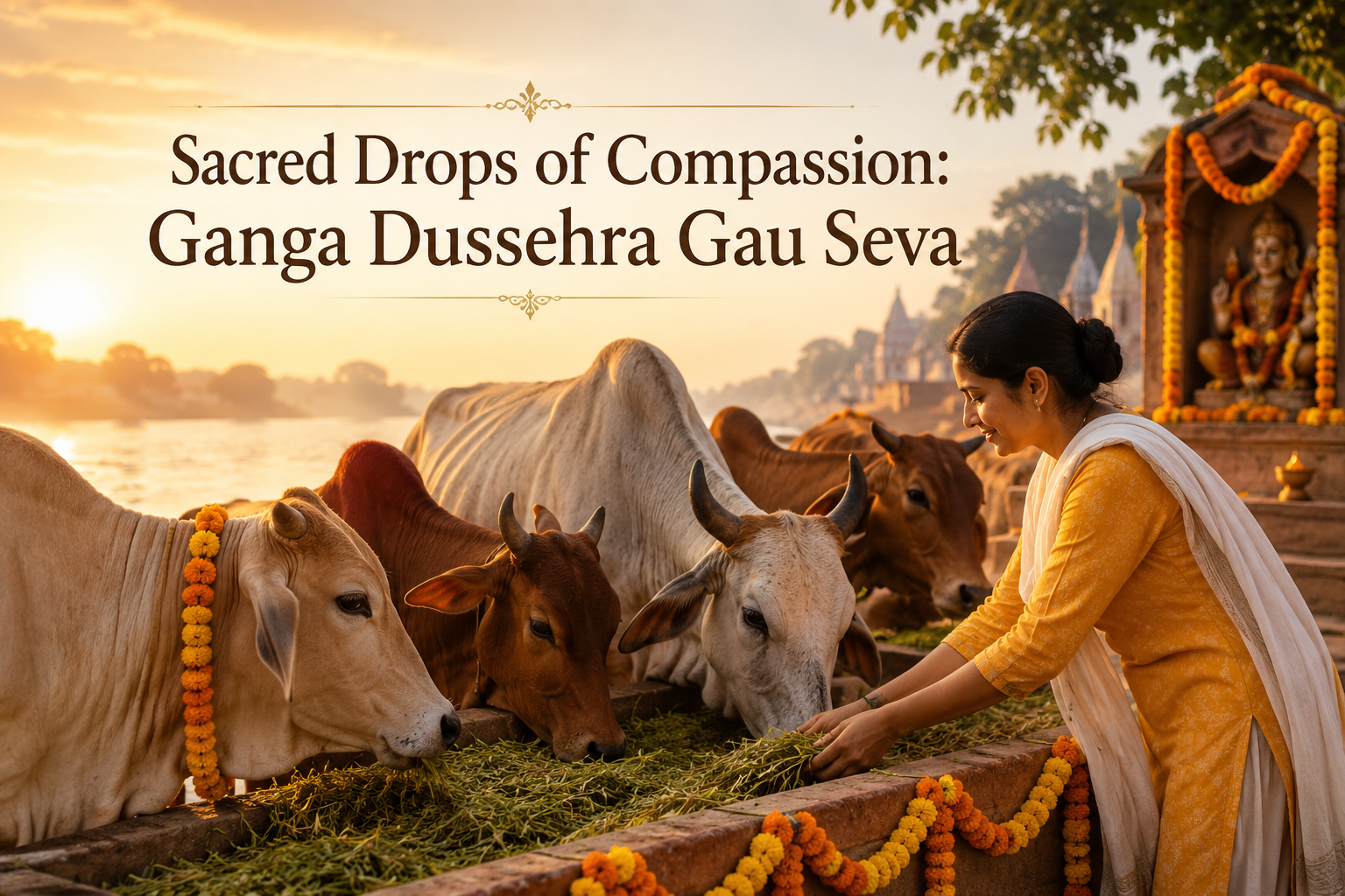 Sacred Drops of Compassion: Ganga Dussehra Gau Seva