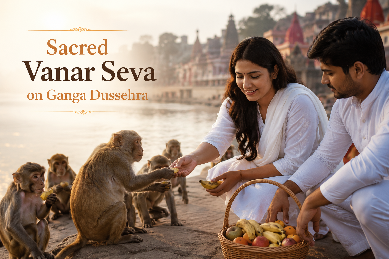 Sacred Vanar Seva on Ganga Dussehra
