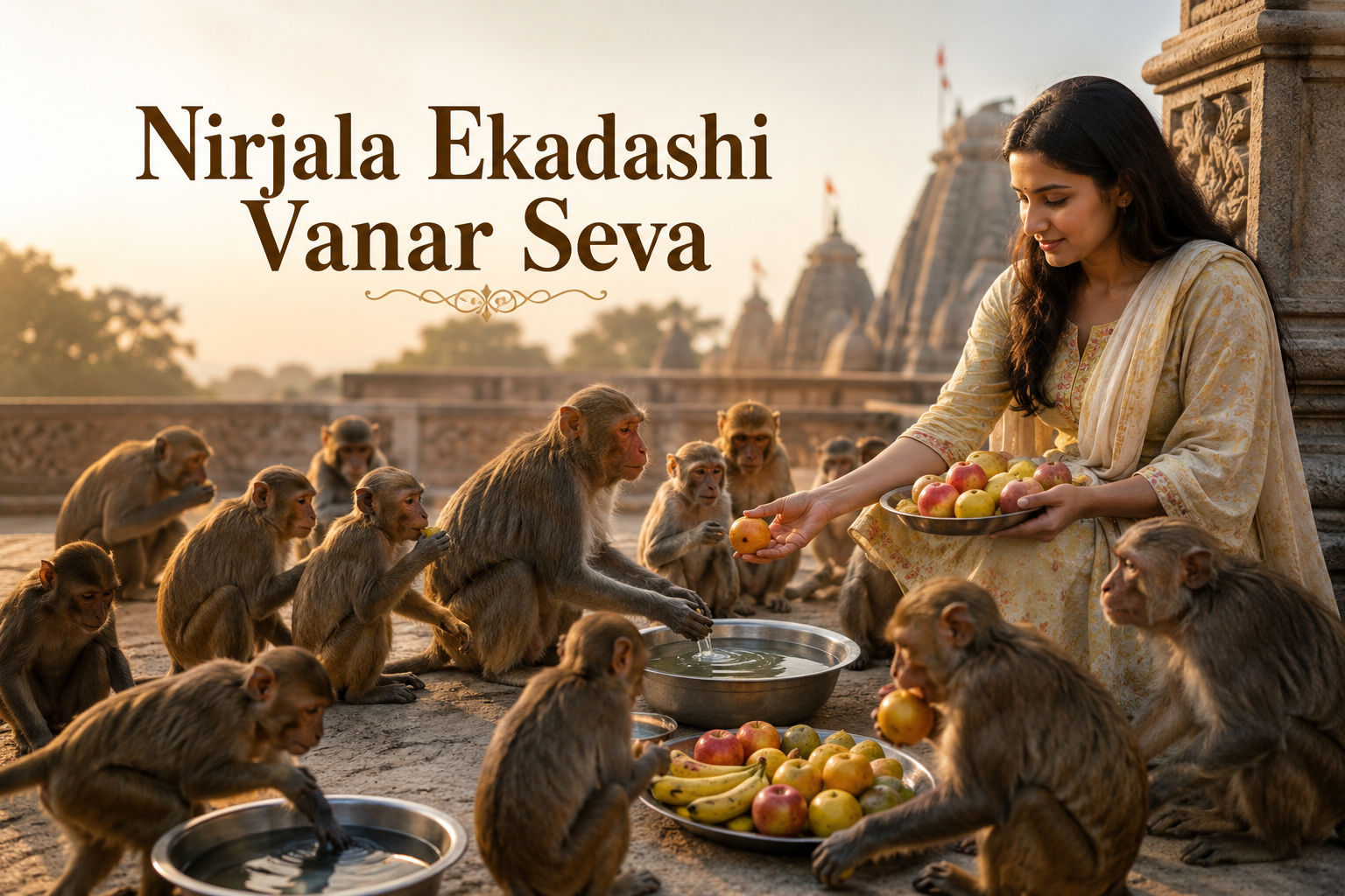 Nirjala Ekadashi Vanar Seva